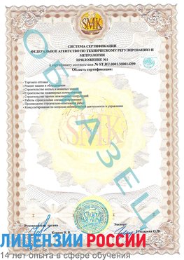 Образец сертификата соответствия (приложение) Фролово Сертификат ISO 14001
